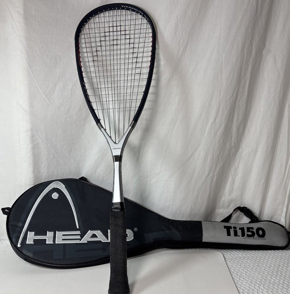 Head Ti 150 Power Zone Squash Racket Titanium, With Case