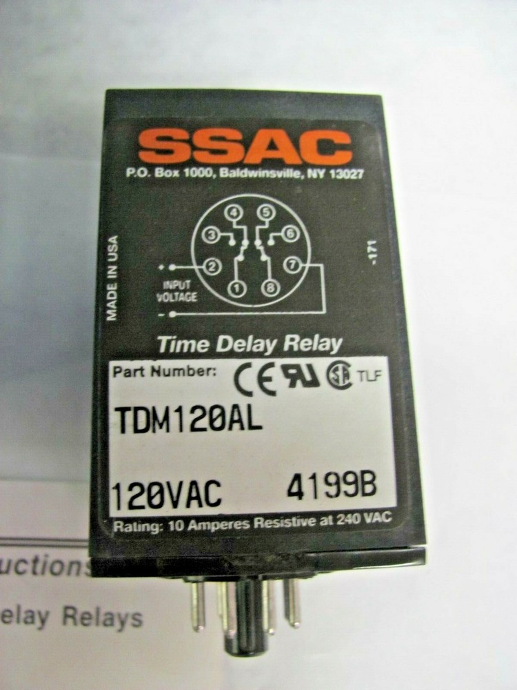 Mars 32351 - Solid State Delay Timer, Delay on Make 1-1023 SEC 120VAC - NOS