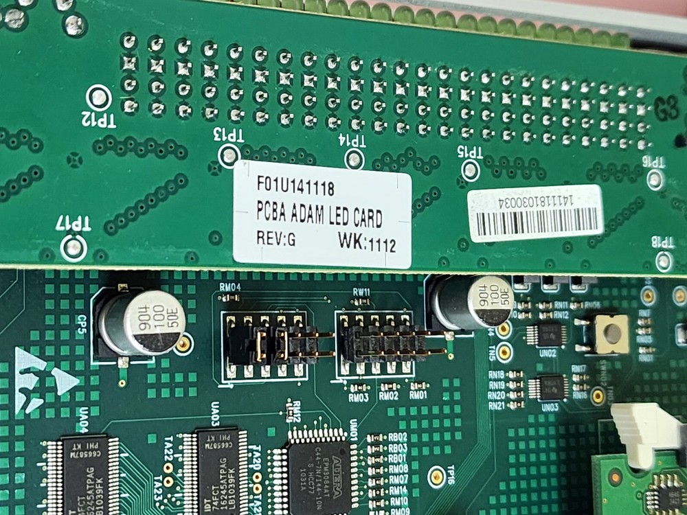 RTS Telex MCII-e Ethernet Master Controller Front & Back Card for ADAM Intercom