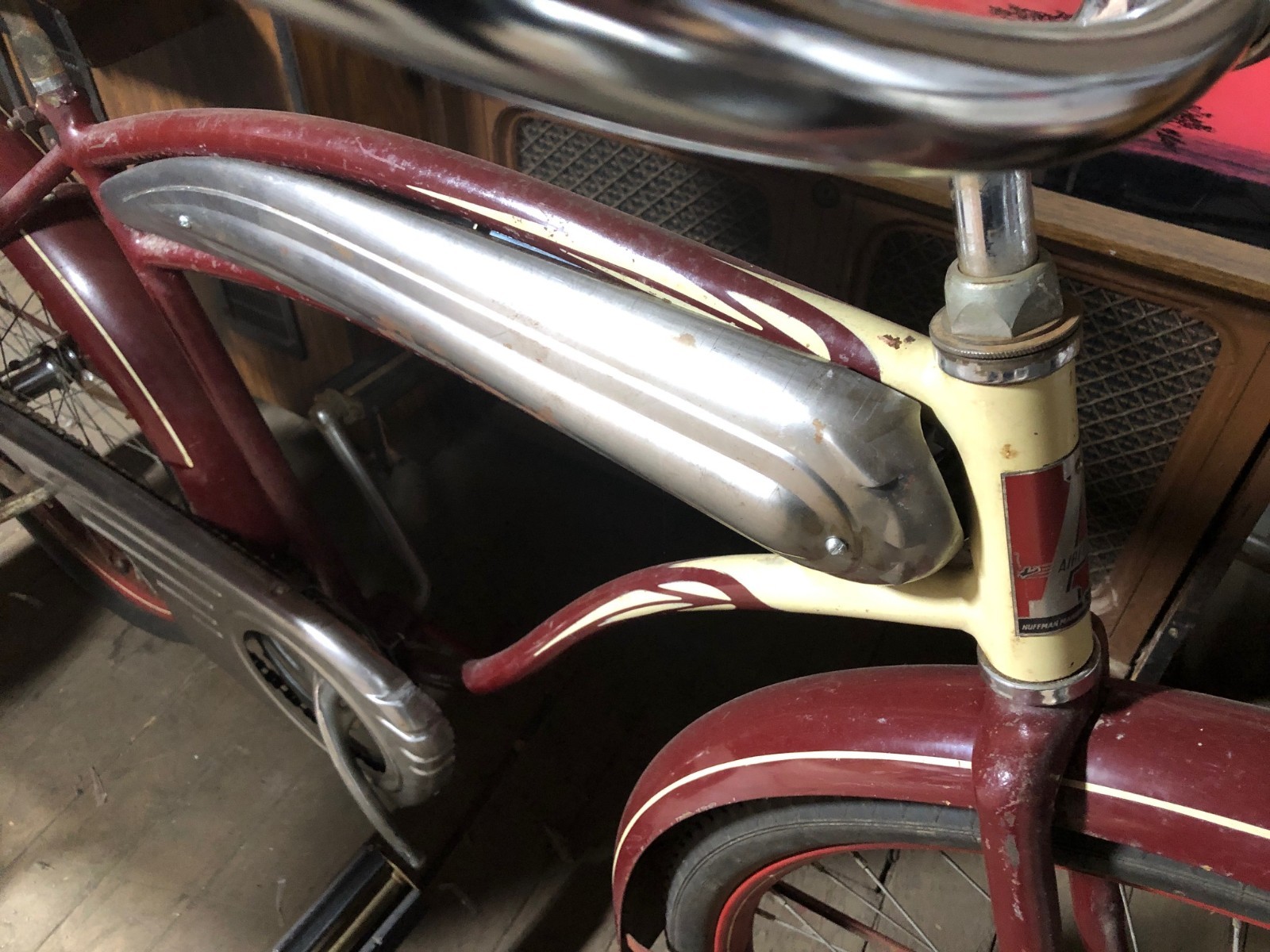 ROADMASTER  Tank,  40's Columbia Elgin,Dayton bare metal tank  UNUSED