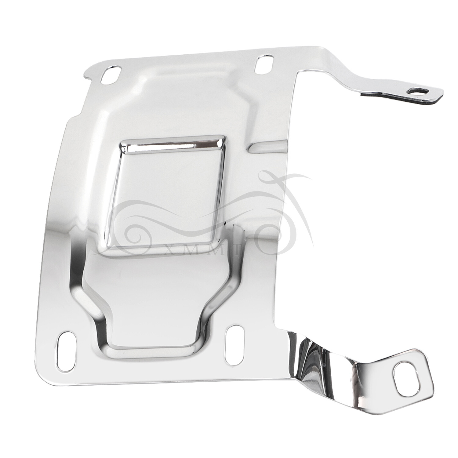 Chrome License Plate Relocation Mount Kit For Harley Tour Glide Ultra Classic
