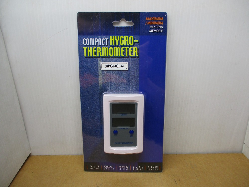 Compact Hygro -Thermometer w/ External Sensor Dual Display