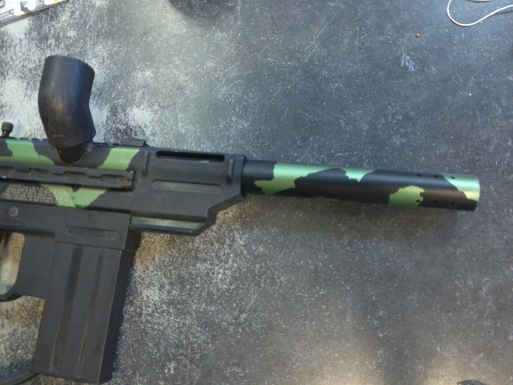 Stealth Camo Paintball Marker Untested, AS IS