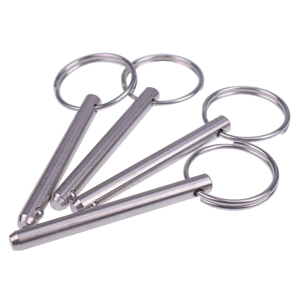 ZTUOAUMA 4X 1/4'' Diameter Simple Insert Quick Release Overall 2'', Silver