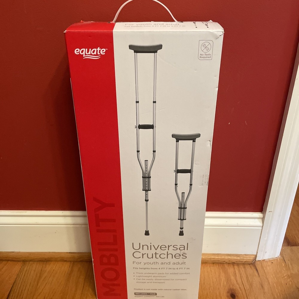 Equate Universal Crutches - Aluminum
