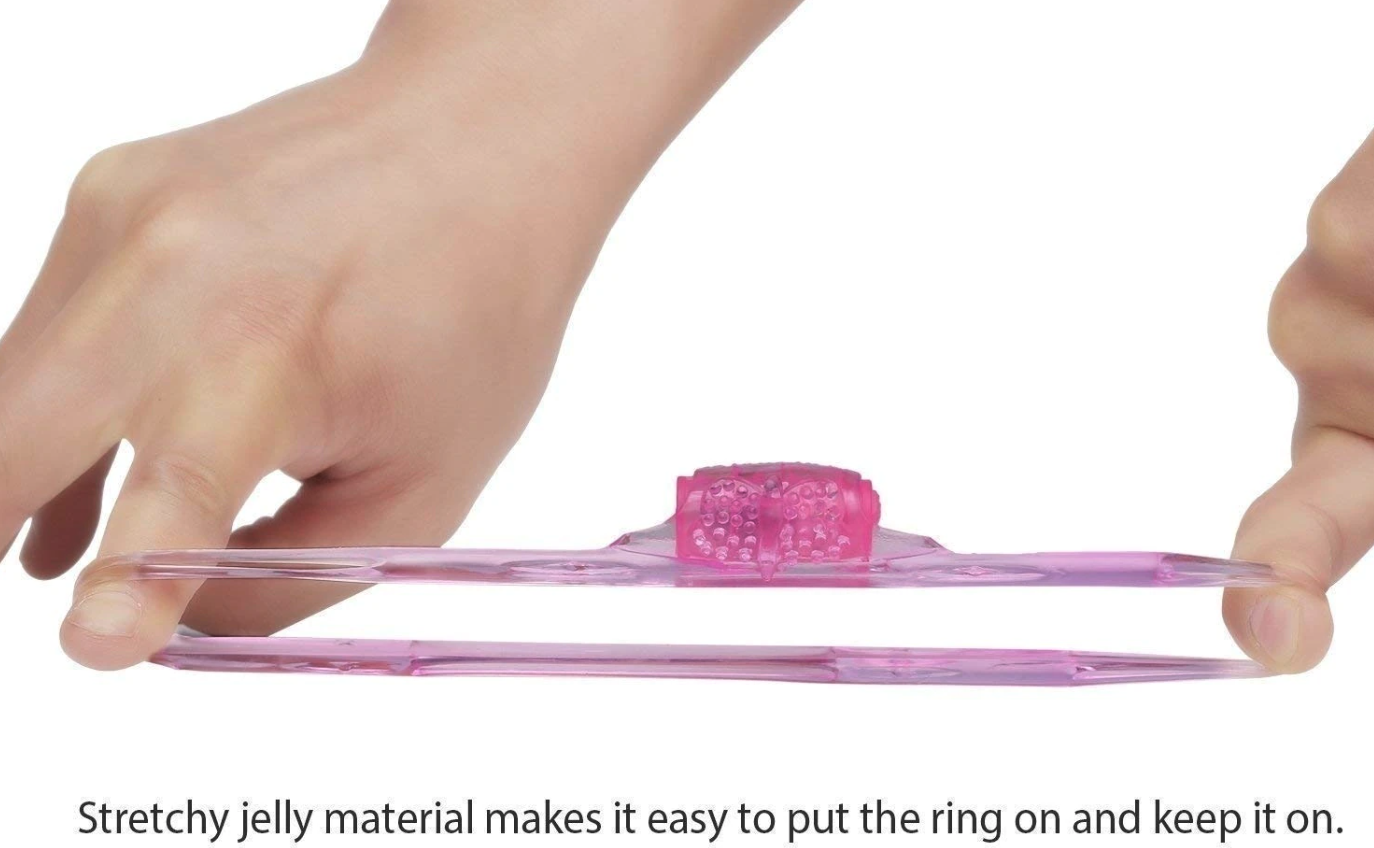 Male Vibrating Cock Ring Waterproof Penis Vibrator Couple Sex-Toy Clit Orgasm