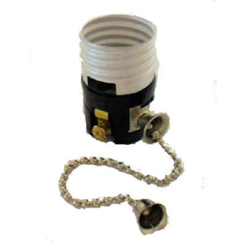 Nickel Pull-Chain Off/On Interior Socket   TR-58