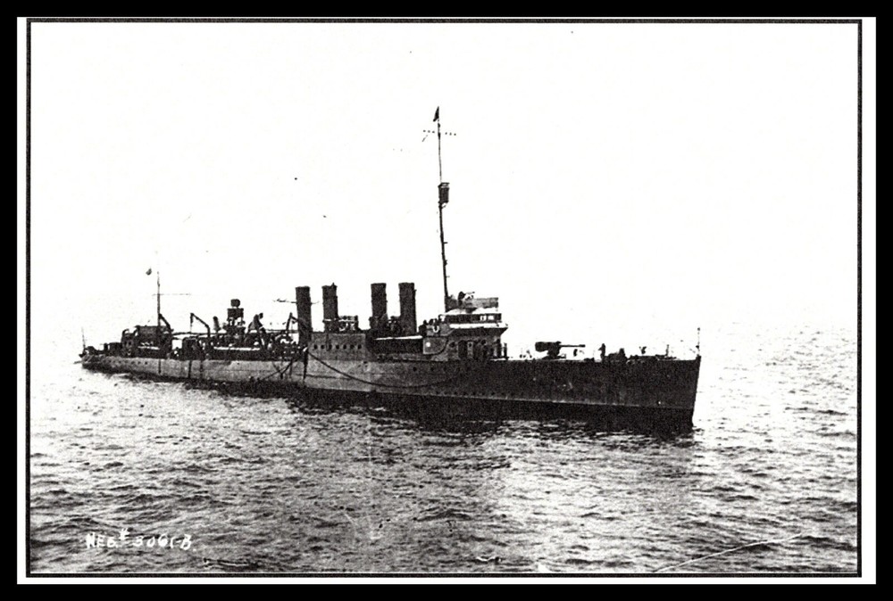 Postcard USS Chauncey DD-296