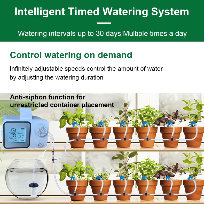 10M Drip Irrigation Kit Garden Irrigation System Plant Watering Drip Adjustable