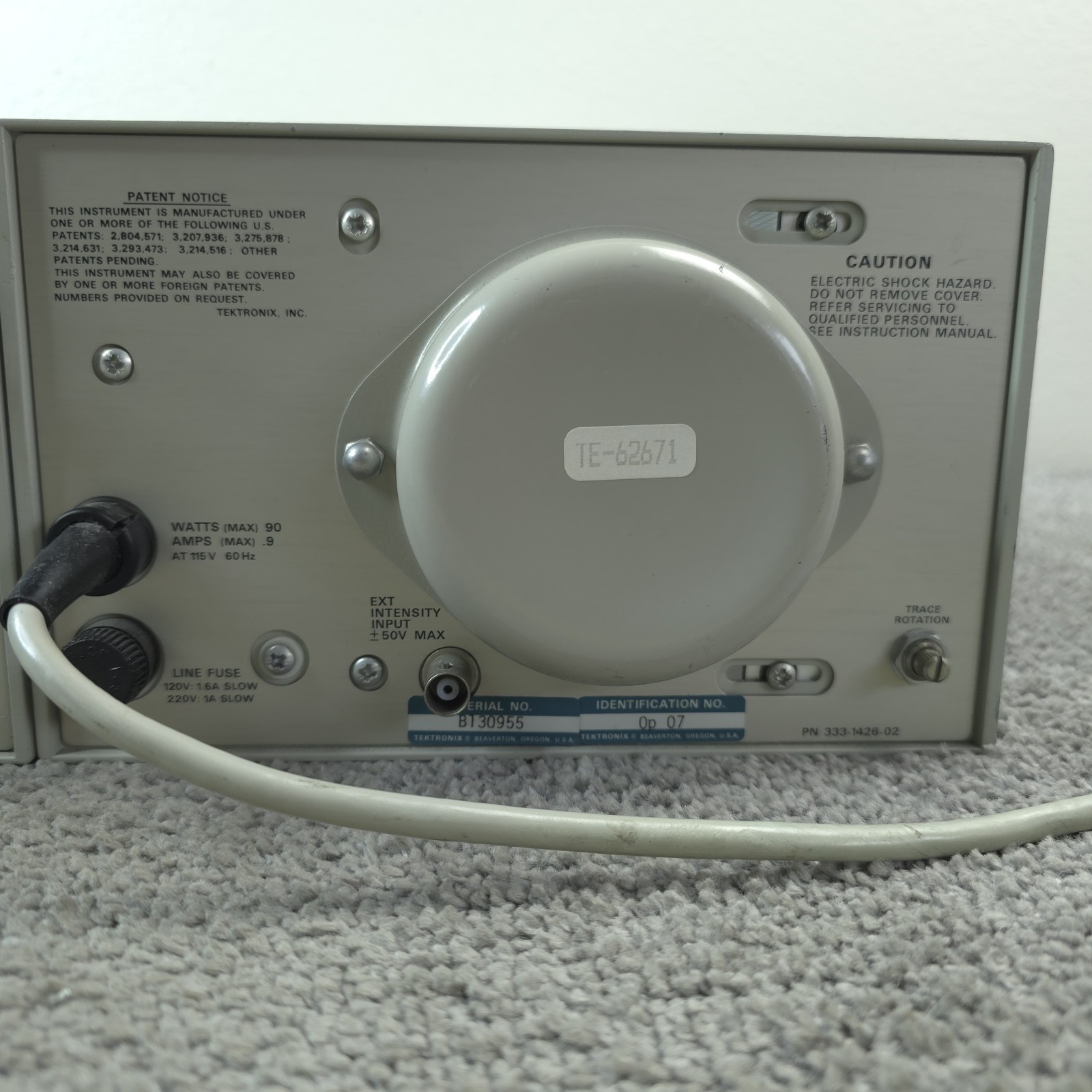 Tektronix 5111 Dual Beam Analog Storage Oscilloscope Biomedical 5A22N Diff AMPL