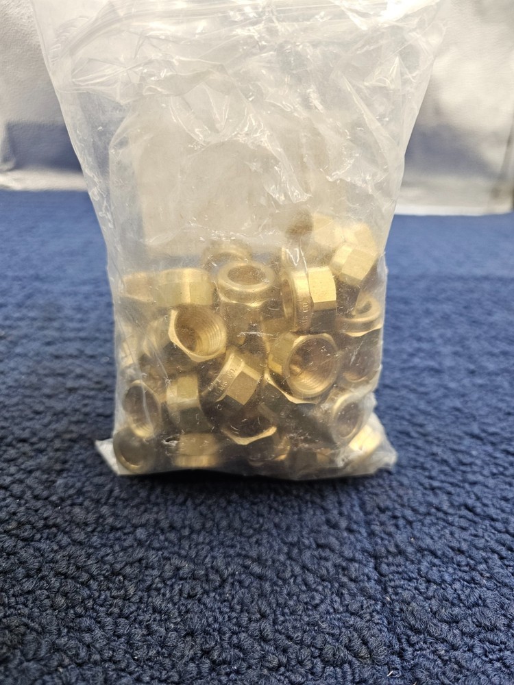 (QTY 50) Spraying Systems CP1325: Brass Cap for TeeJet Assembly