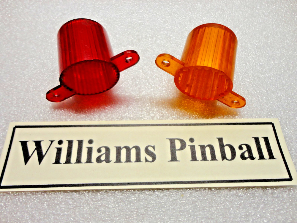 Williams Bally, Red & Orange Translucent Flasher Domes, X2, Cheap Ship!