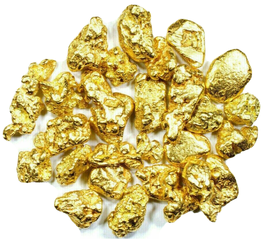 1.000+ GRAMS ALASKAN YUKON BC NATURAL PURE GOLD NUGGETS #6 MESH W BOTTLE (#B600)