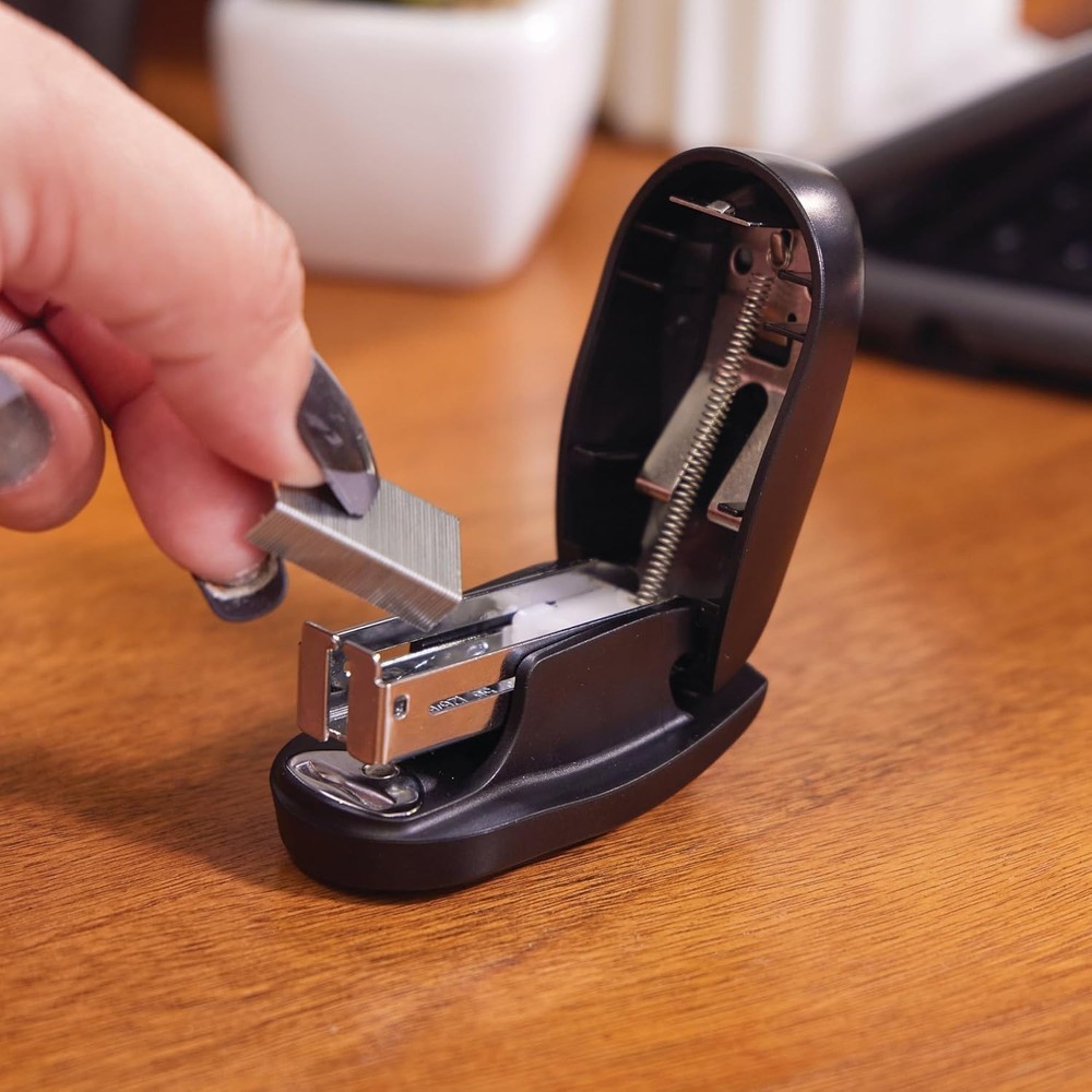 Swingline Tot Mini Stapler, 12 Sheet Capacity, Jam Free, includes Mini, Black