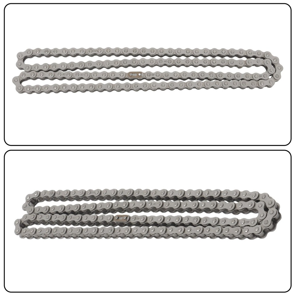  5 Feet #40 Roller Chain + 2 Connecting Links