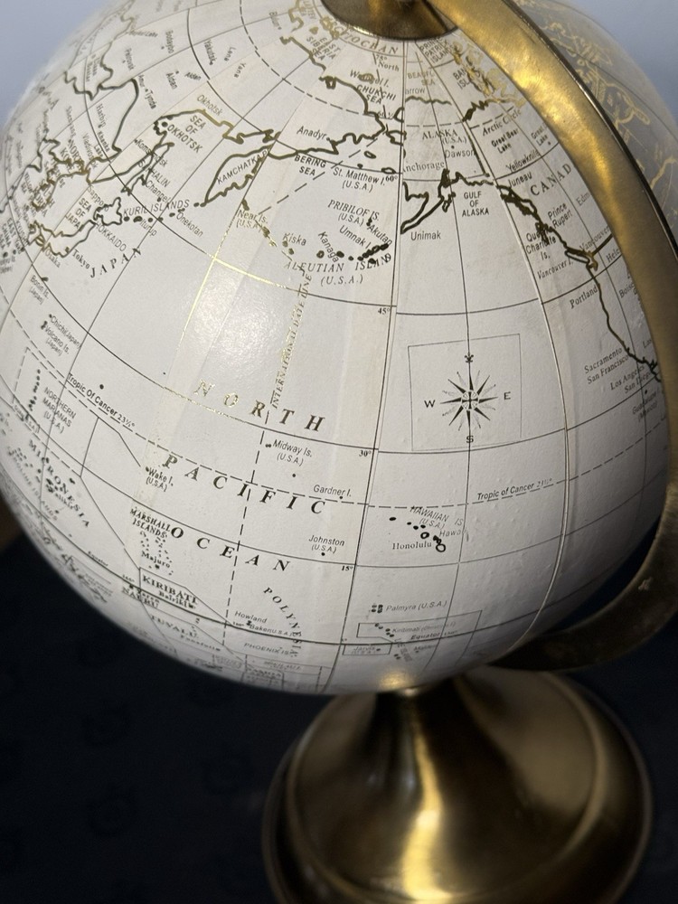 World Globe 13'' Rotating Earth Map Large Desktop Stand