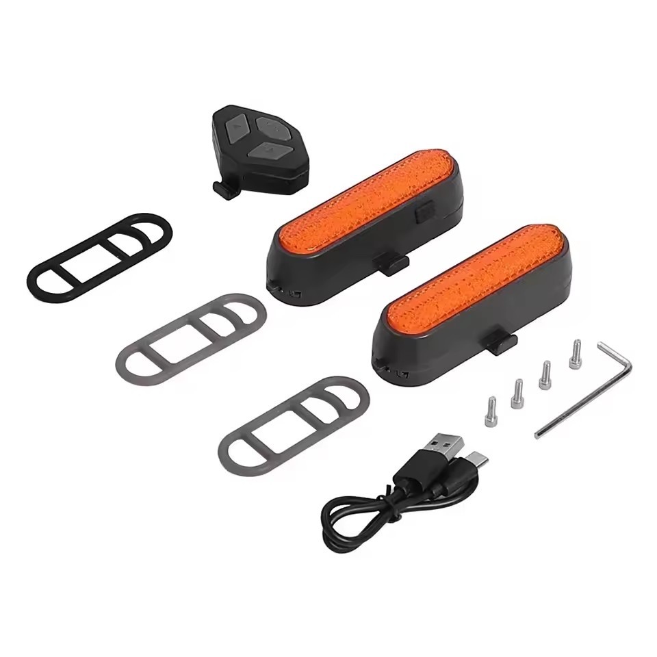 Remote Control LED Turn Signal Light Warning For E-Scooter Bicycle Accessories