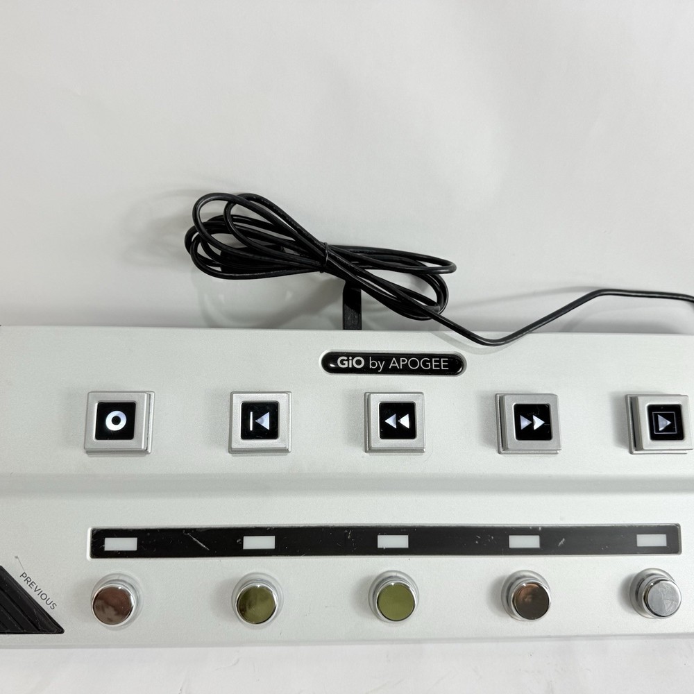 Apogee Silver Gio USB Stomp Interface Pedalboard Footcontroller Guitar FX