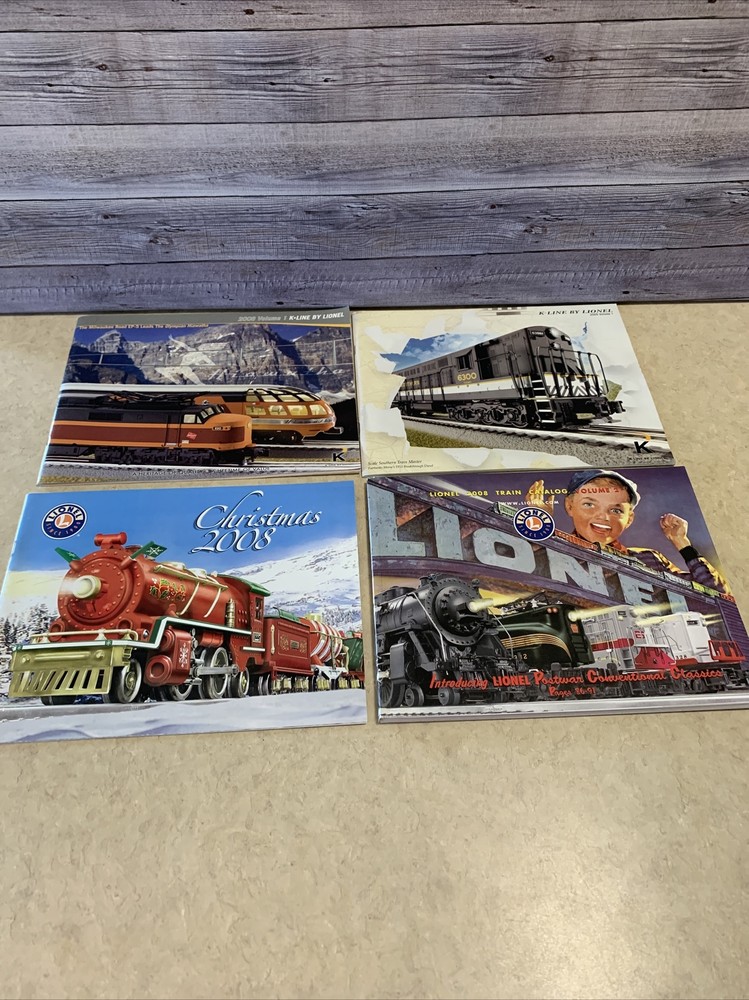2008 Lionel Model Train 4 Catalog Lot