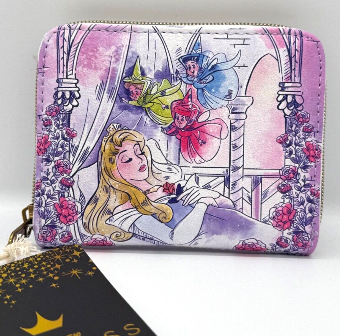 Loungefly Disney Sleeping Beauty Princess Aurora Wallet NEW