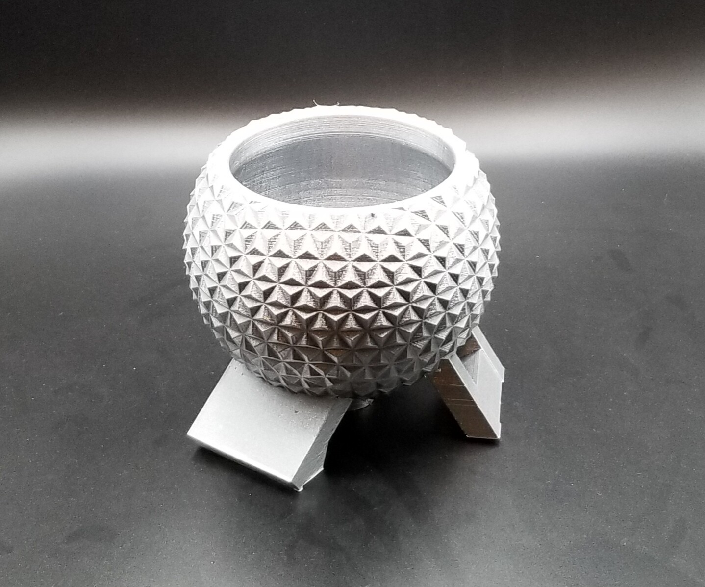 Disney World Epcot Spaceship Earth Inspired Planter - Garden Disney Decor Size B