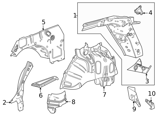 Genuine GM Outer Wheelhouse 42925512