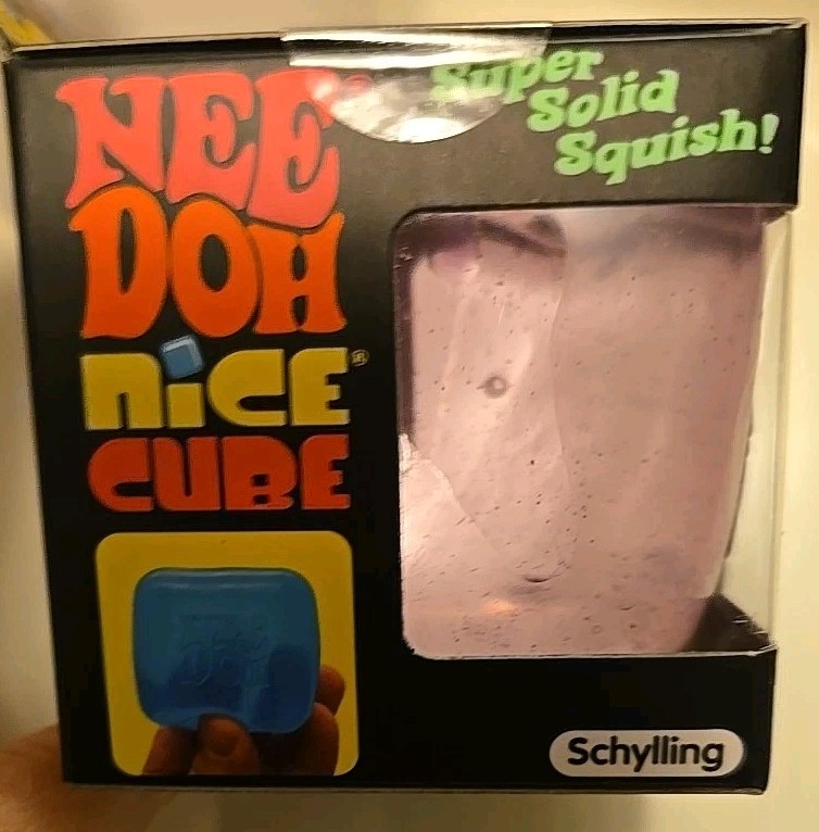 Schylling Nee Doh Nice Cube Purple Squeeze