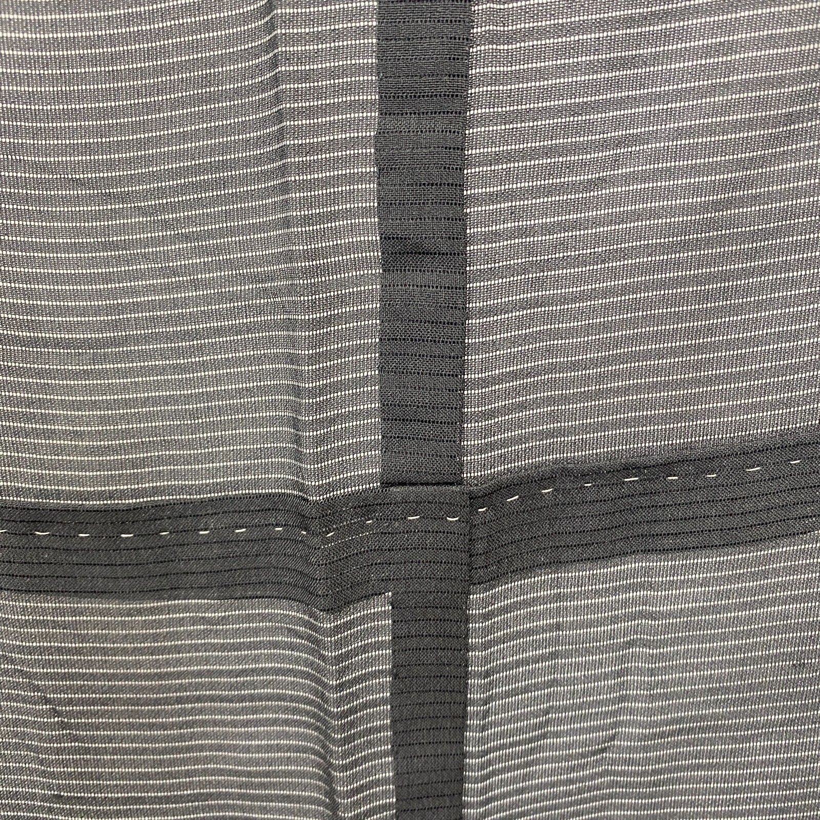 Japanese Vintage Kimono Polyester Black No Lining Family crest Length 61 in