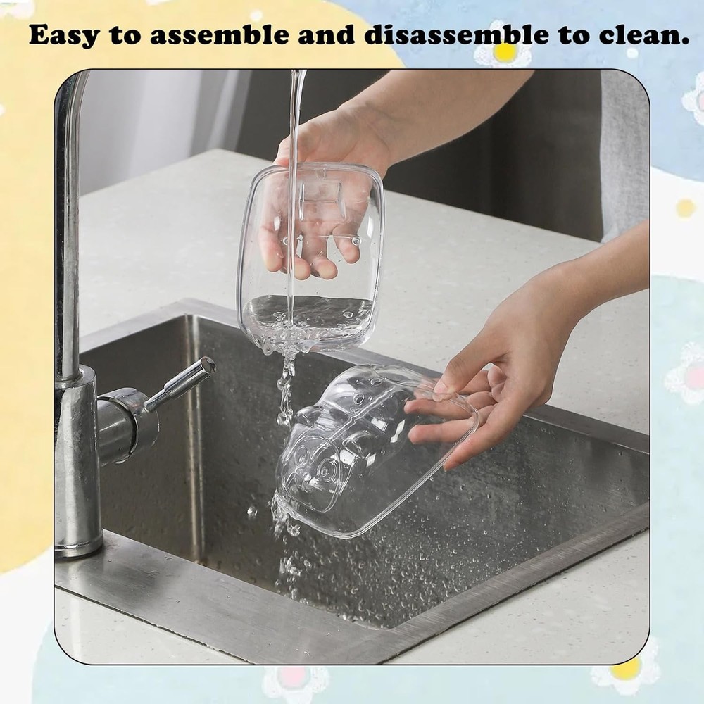 Dust-Proof Sand Bath Basin | Hamster Bathing Container for Small Pets