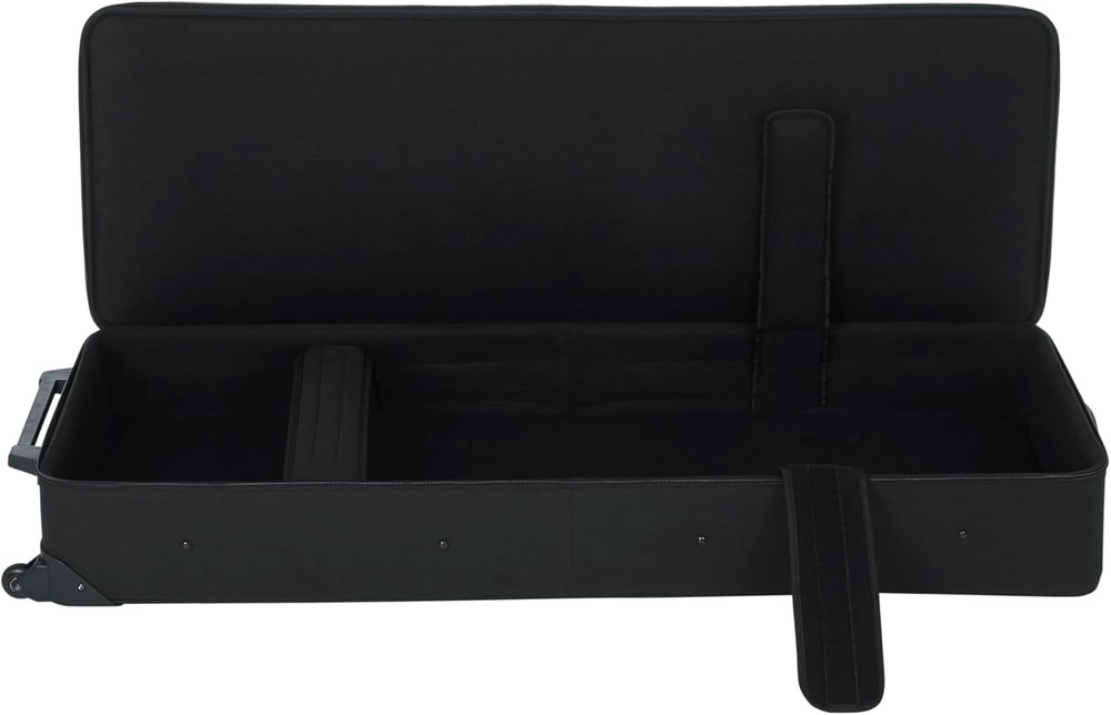 Cases Lightweight Keyboard Case with Pull Handle and Wheels, Fits 76-Note Keyboa