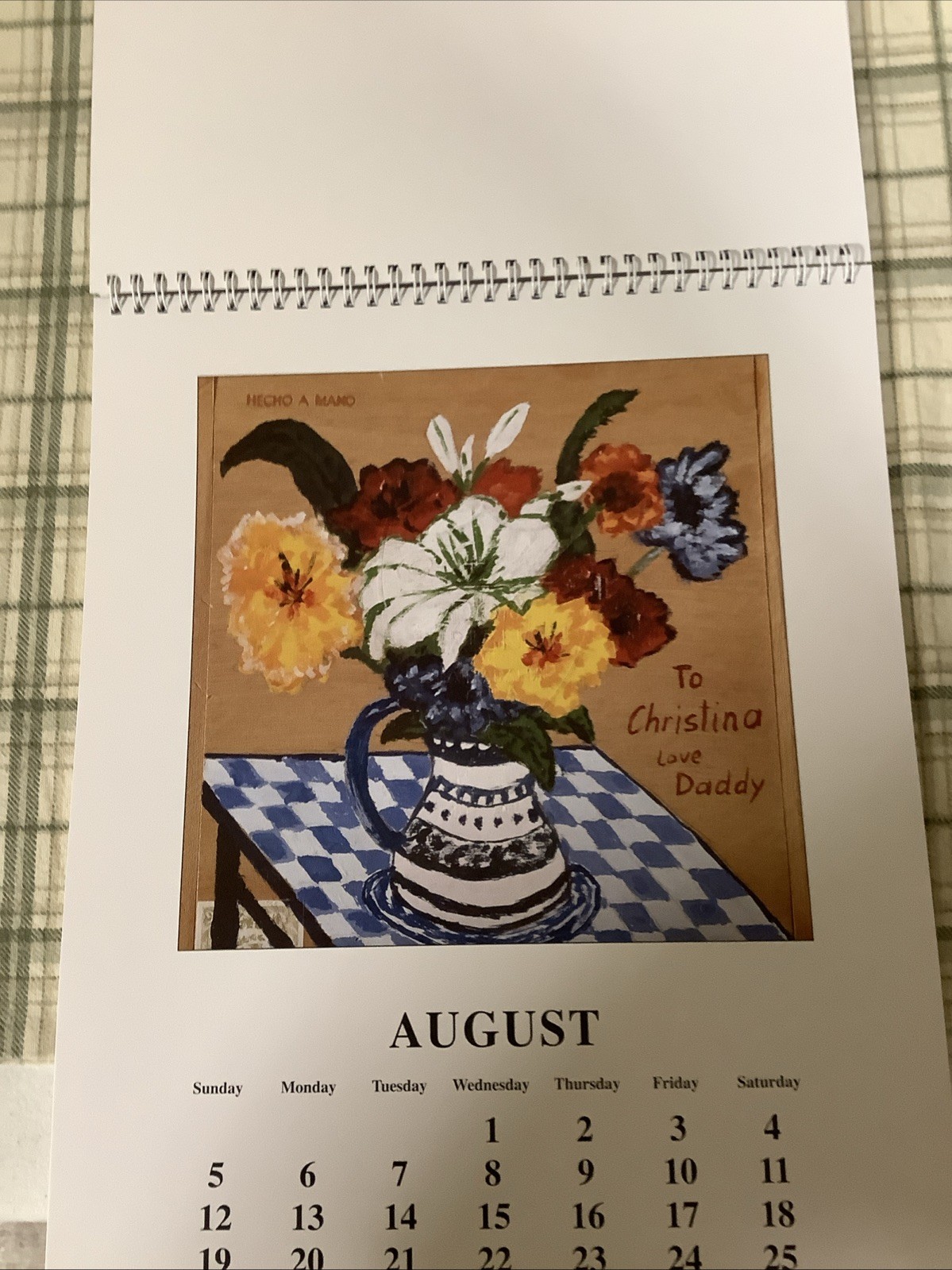 Rare Arnold Schwarzenegger 2007 Holiday Calendar Of His Art W/ Signed Letter