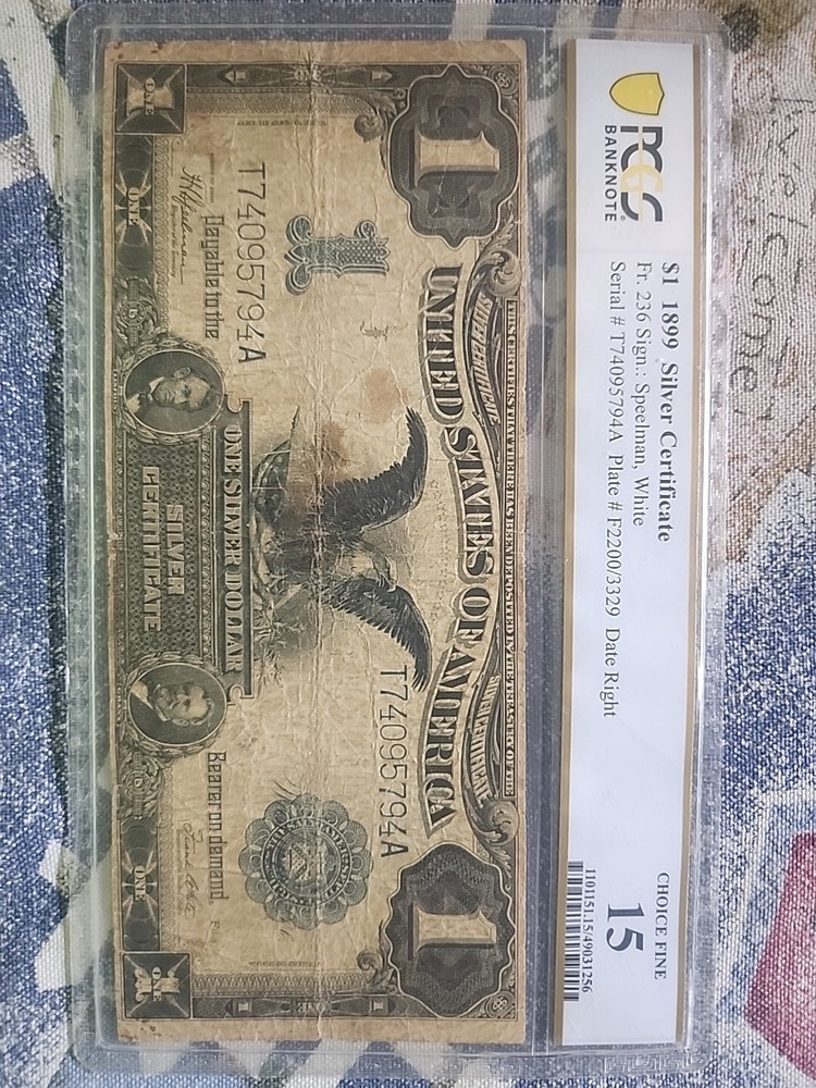 1899 1 Dollar Silver Certificate