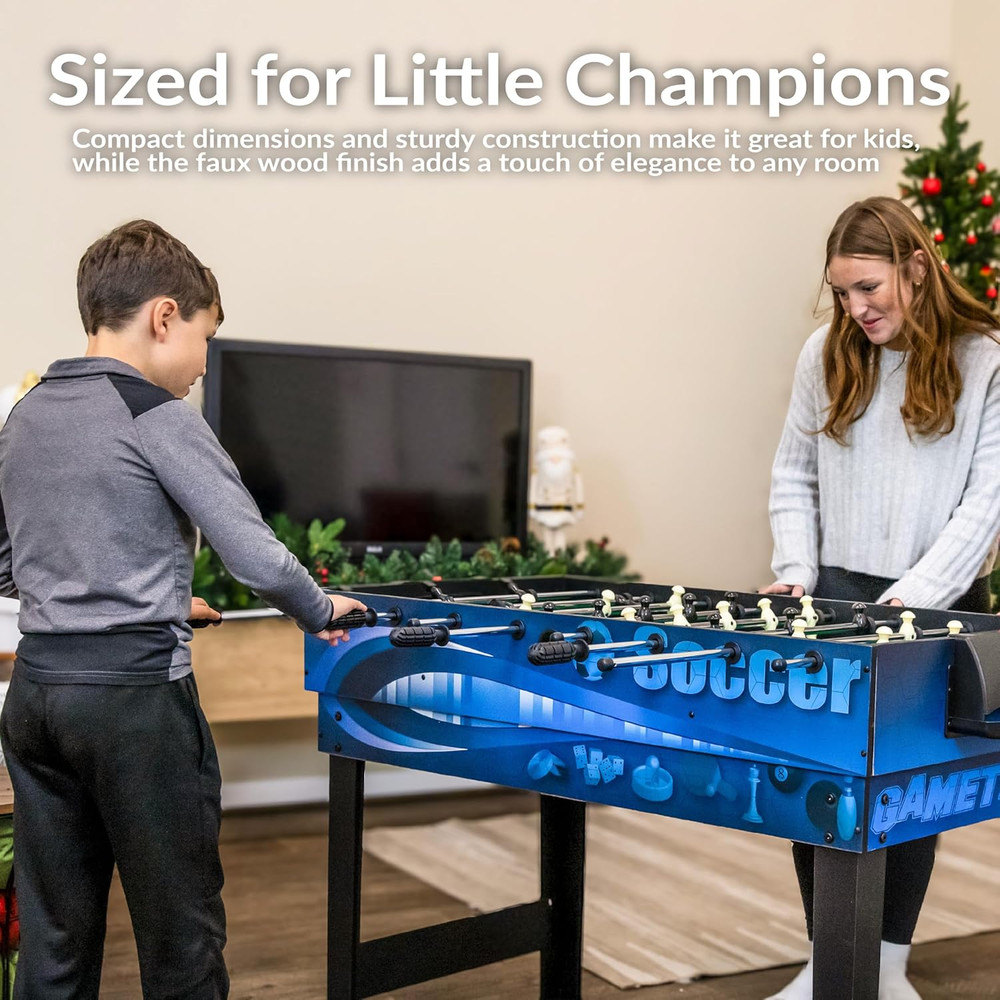 Sunnydaze 10-In-1 Game Table - Combination Multi-Game Table with Billiards, Push