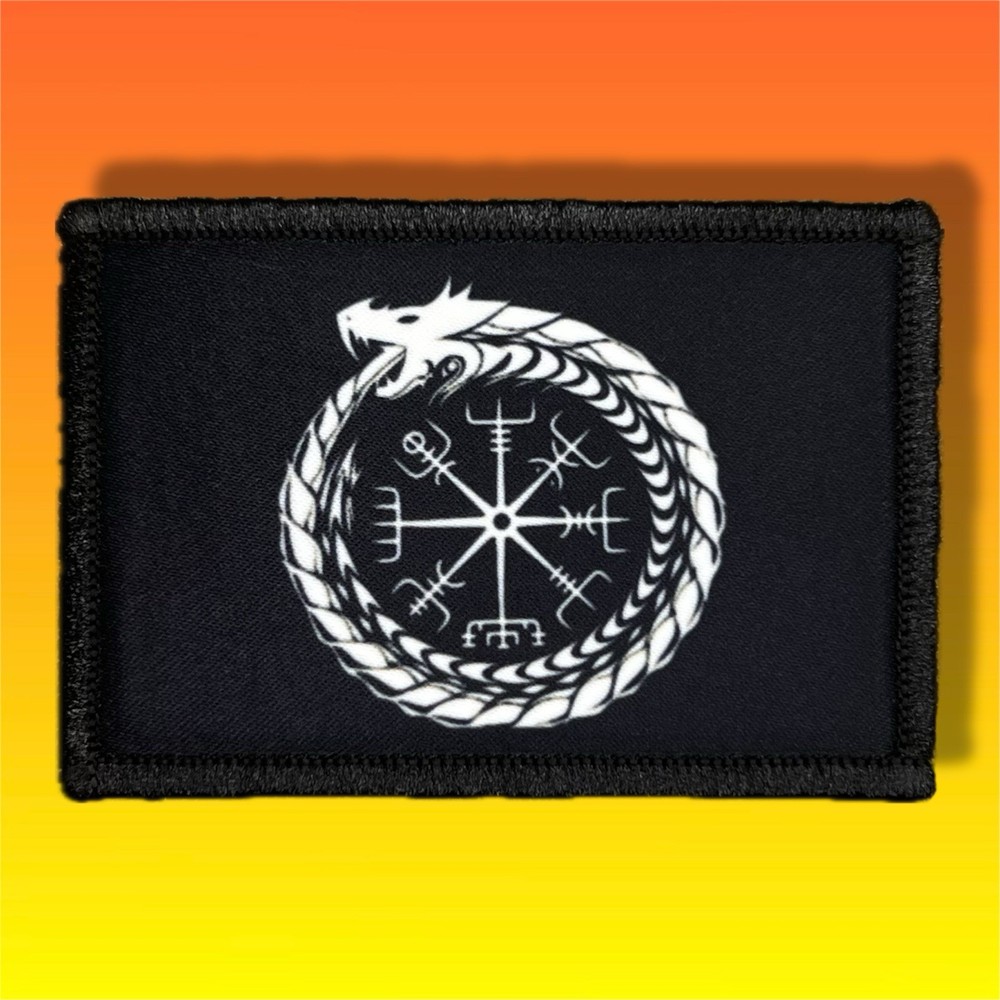 Viking Protection Rune Patch Morale / Military ARMY Tactical Hook & Loop 953