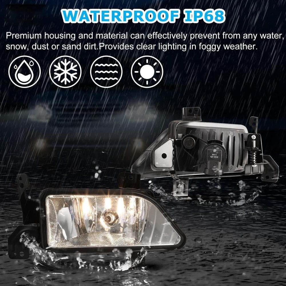 Fog Lights for 2006-2008 Honda Pilot Driver Passenger Side Clear