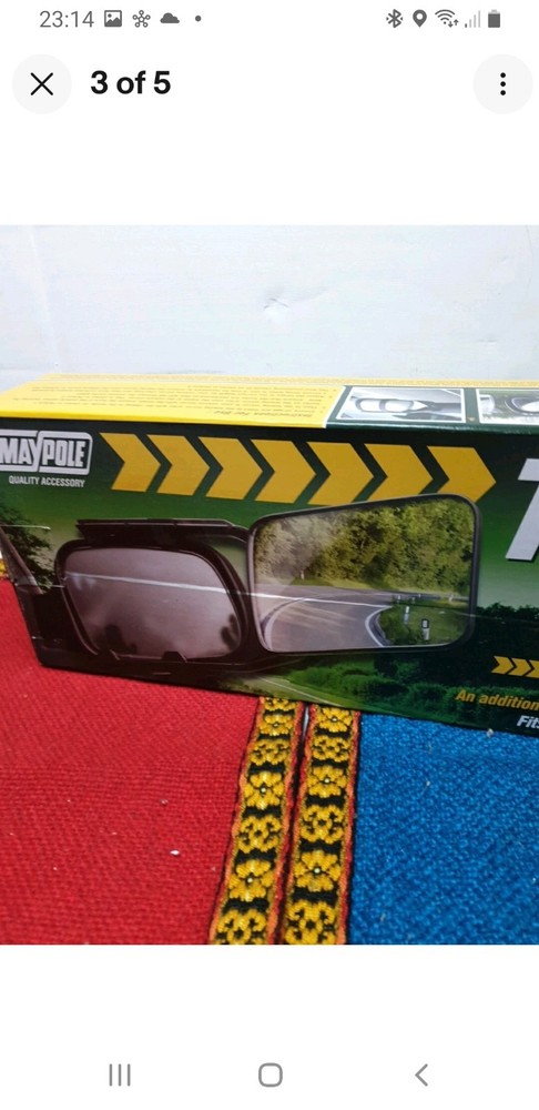 Maypole Towing Extension Mirror - Dual Glass Pair