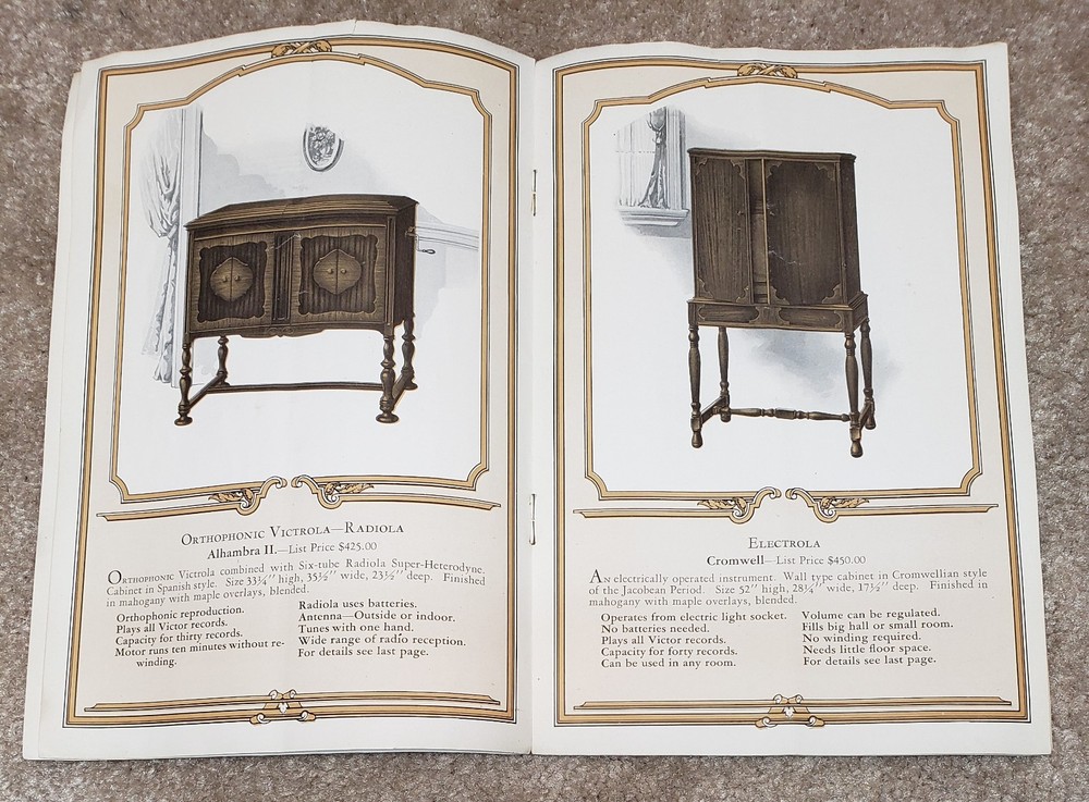 1925 VICTOR ORTHOPHONIC VICTROLA CATALOG