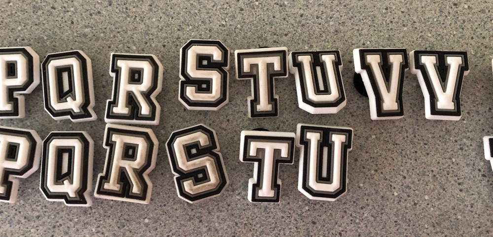 Crocs Jibbitz Charms Numbers Letters Hashtags