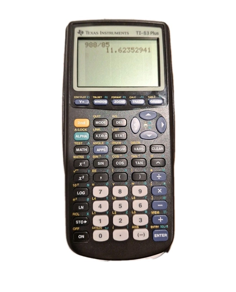 Texas Instruments TI-83 Plus Graphing Calculator with Cover