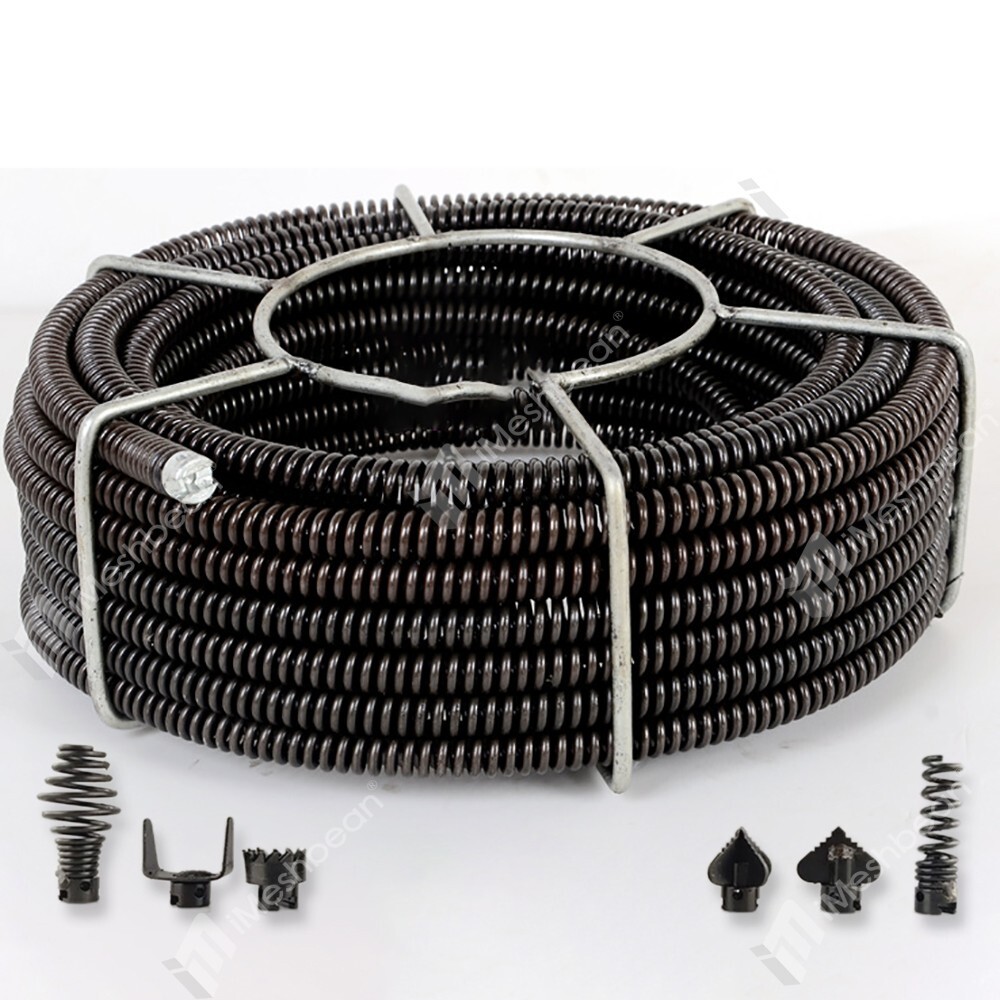 Drain Cable Sewer Cable 60' x 5/8" Drain Cleaning Cable Auger Snake Pipe No Core
