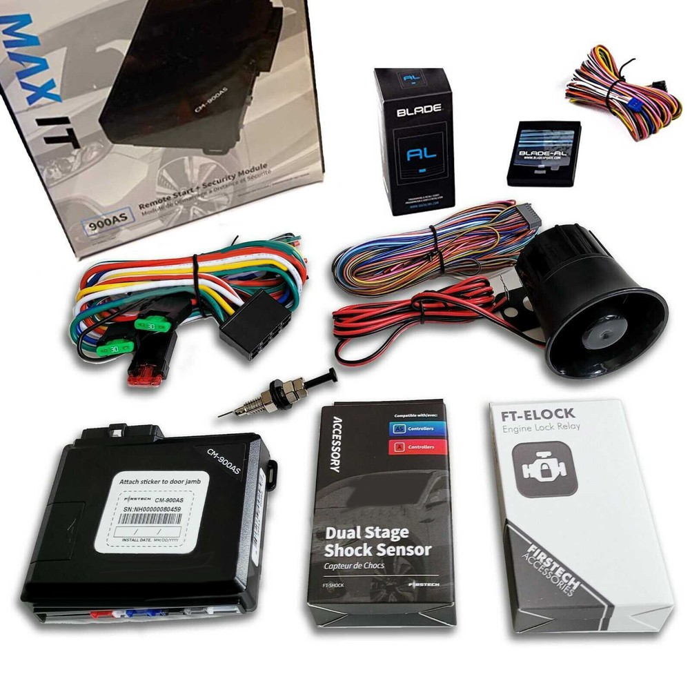 Firstech CM-900AS Controller Remote Start Security MAX IT Kit + Blade-AL Bypass