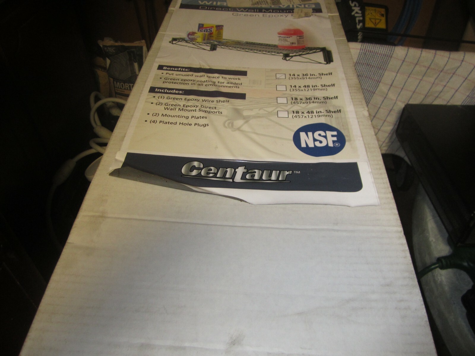 ABC C1436WSK-SR Centaur Wall Mount Kit, Green - 14x36