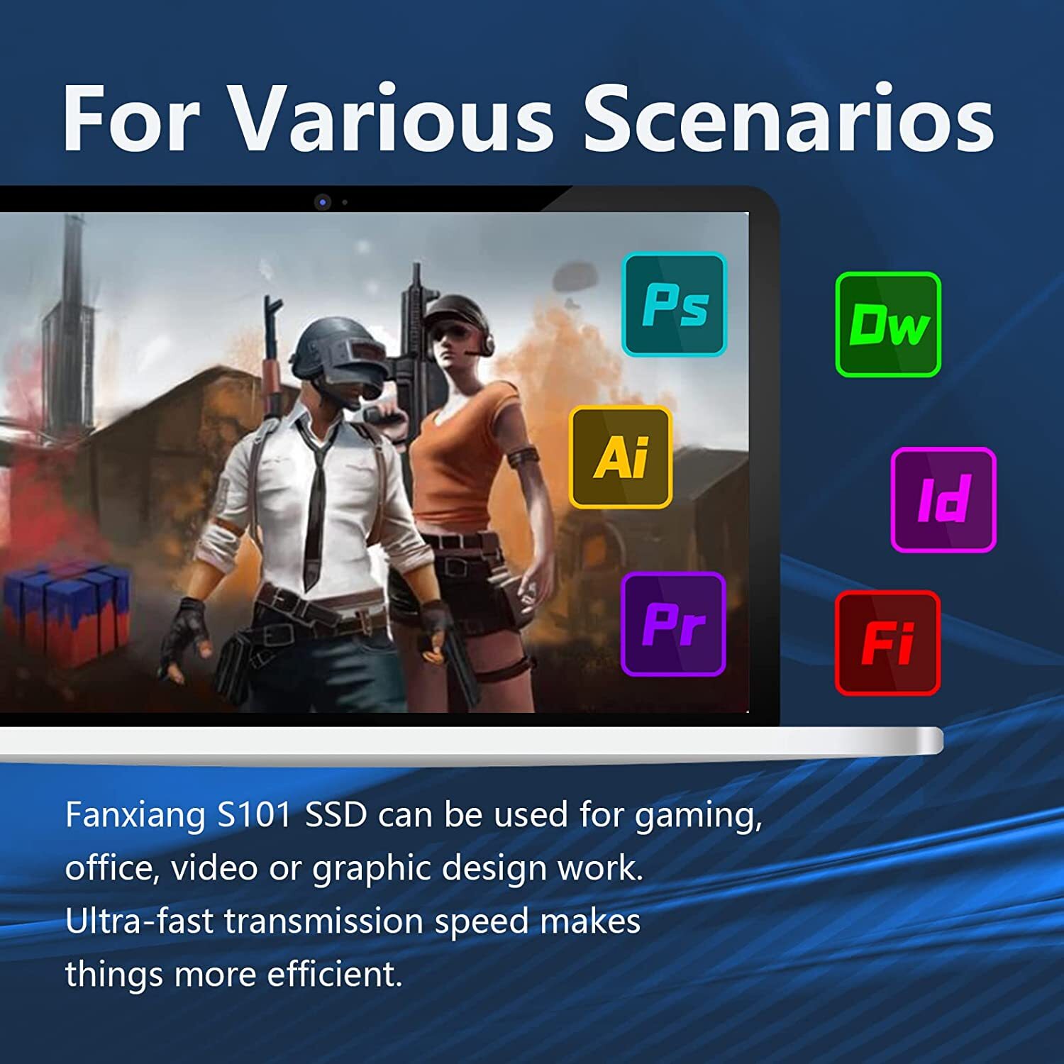 Fanxiang 512GB 1TB 2TB 4TB SSD 2.5'' SATA III 6Gb/s TLC Internal Hard Drive Lot