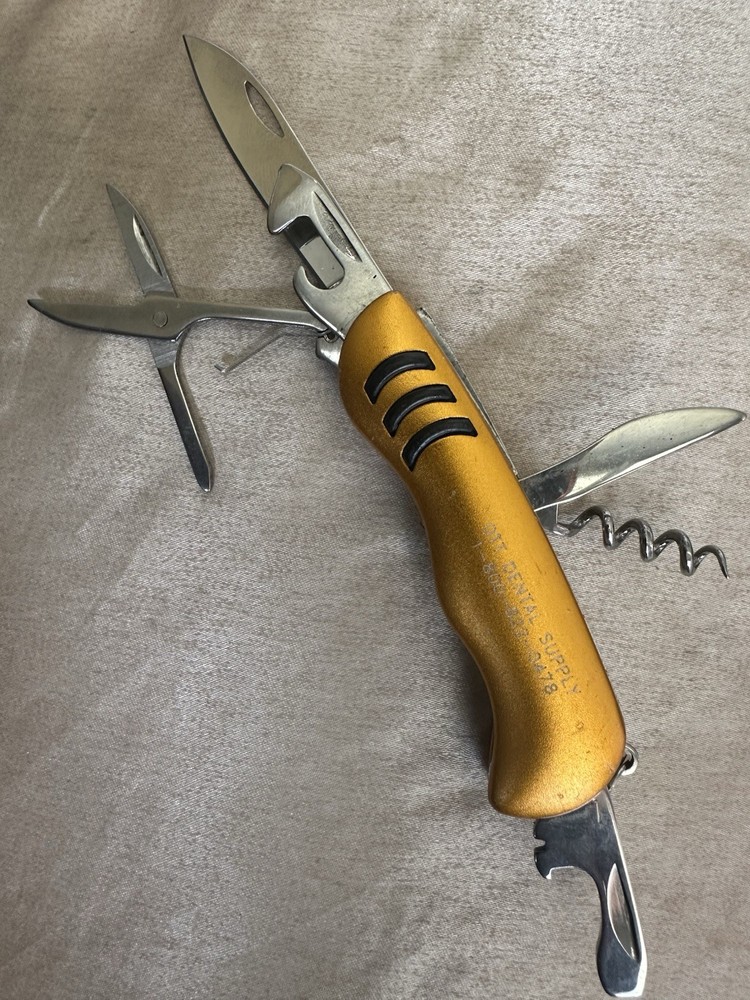 7 in 1 Multi-function Engraved “OTT DENTAL SUPPLY” Folding Tool High Quality