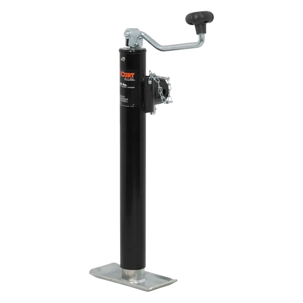 CURT 28356 Pipe-Mount Swivel Topwind Jack