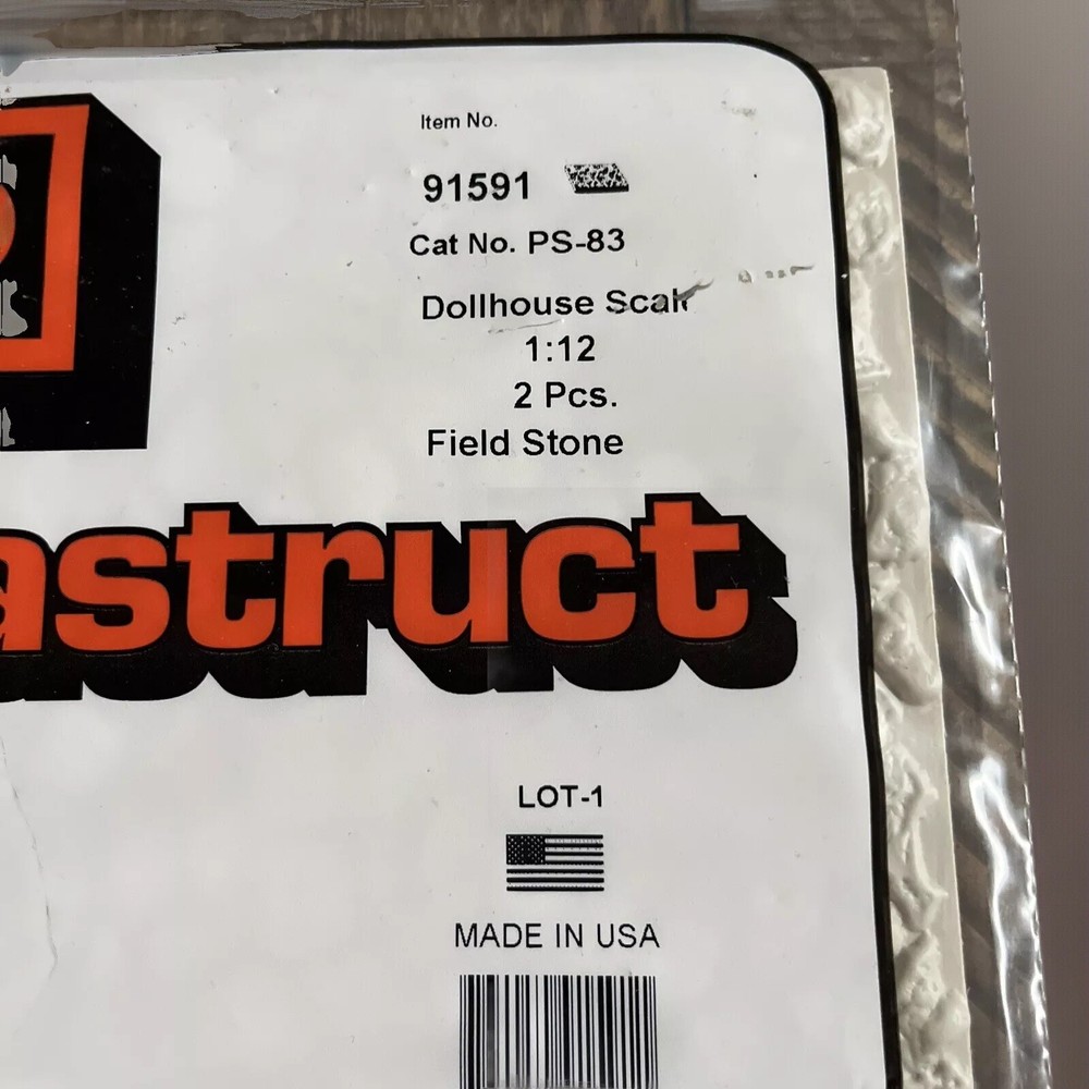 HO Scale Plastics Field Stone 2 Pcs 91591