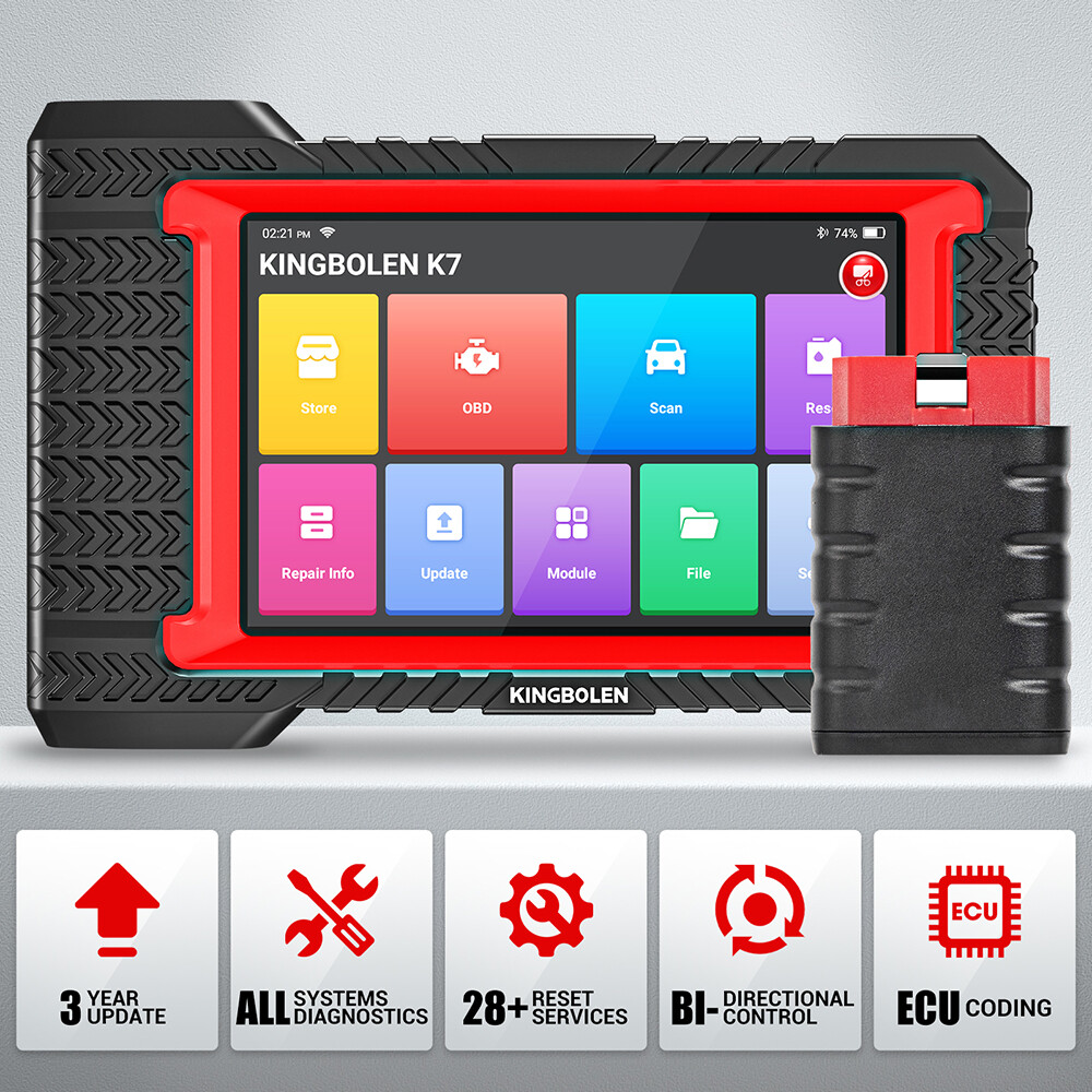 2023 KINGBOLEN K7 Auto OBD2 Bidirectional Scanner Full System Diagnostic Coding