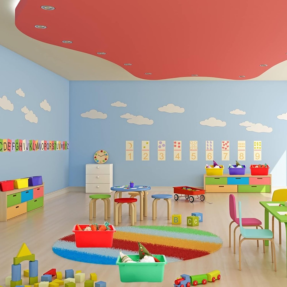 Durable Multi-Purpose Stackable Storage Bins - Perfect for Playrooms & Nurseries