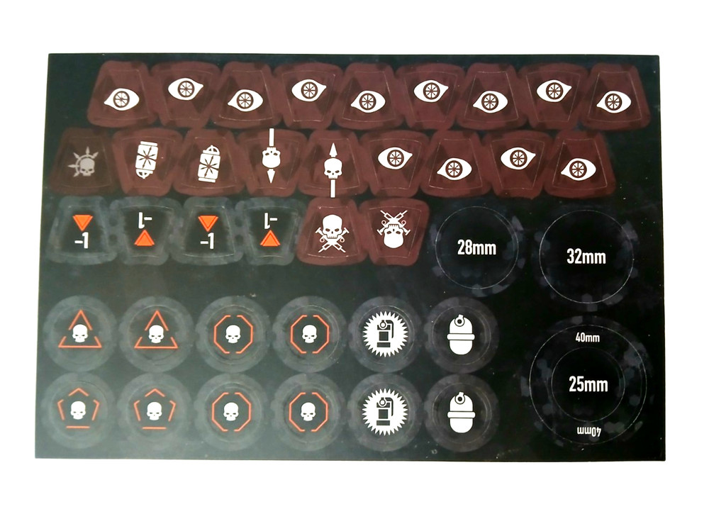 40k Kill Team Blooded Traitor Guard Tokens Sheet