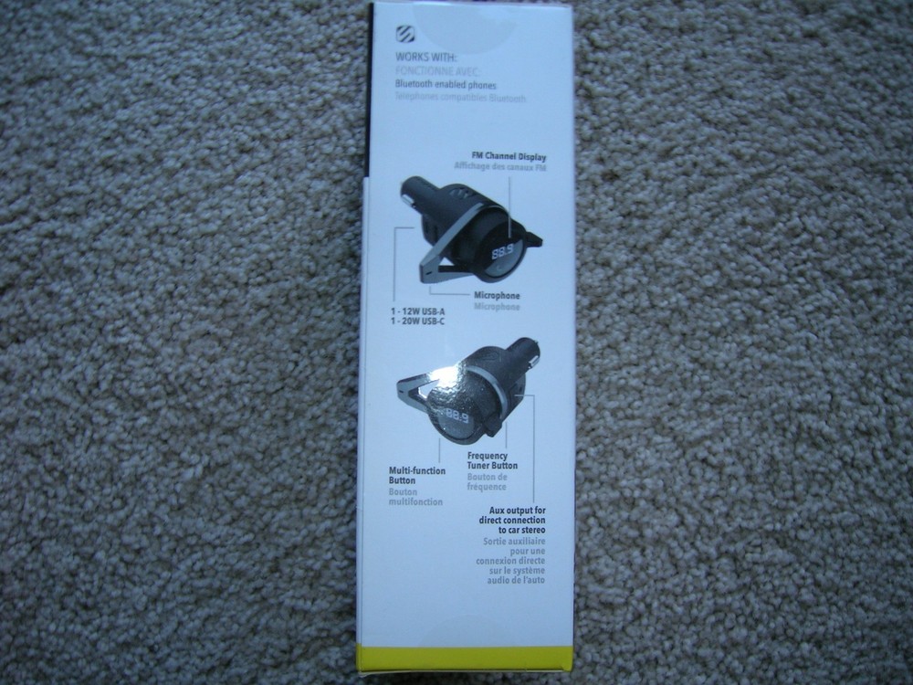 Wireless Hands-free Car Kit Scosche BTFREQ (2 USB Charging Ports) FM Transmitter